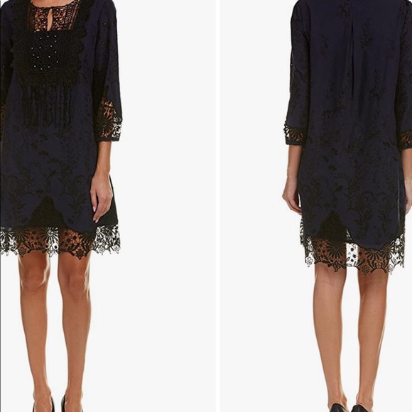 T Tahari Dresses & Skirts - NWT T TAHARI AMANDA EMBROIDERED LACE DRESS 🤩 SZ M